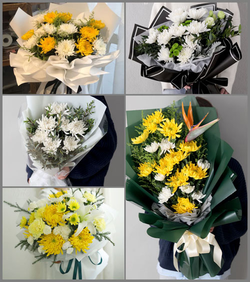 辽宁抚顺东洲区张甸街道白事花束代送